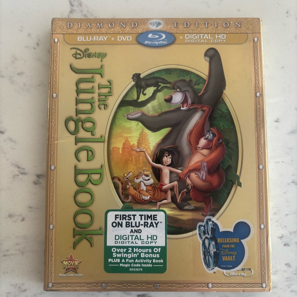 NWT Disney The Jungle Book Blu-ray DVD Digital Diamond Edition Sealed